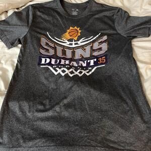 Phoenix Suns Durant Basketball Gray T Shirt Men Size Medium Crew Neck Graphic